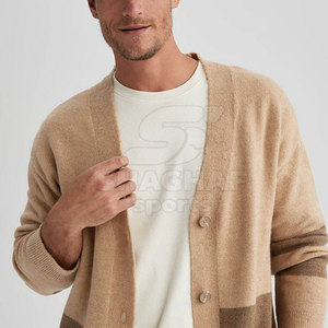 Cardigan pour hommes, léger, en tricot doux, tenue quotidienne chaude, confortable à porter, tenue décontractée simple - Product Image 5
