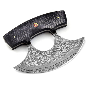 Couteau à pizza artisanal en acier pour chef de cuisine, en acier au carbone, avec étui en cuir offert, pour les amoureux des Vikings, cadeaux d'anniversaire pour couples - Product Image 5