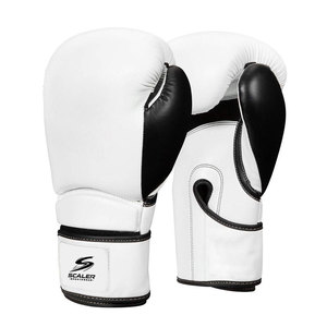 Factory Made Leather Waterproof Boxing <b>Gloves</b> <b>Moisture</b> Wicking Non-Slip Adjustable Wrist Strap Hook Loop Closure Boxing - Product Image 1
