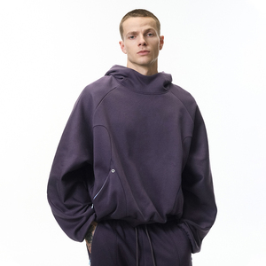 Sudaderas con Capucha de Alta Calidad, Lisas, de Felpa, con Hombros Caídos, para Hombre, de Algodón, al por Mayor, con Impresión y Bordado Personalizados - Product Image 1