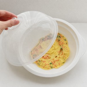 vaporiera per microonde Korean Made BPA-Free Microwave Steamer with Strainer Tray for Sweet Potatoes and Dumplings - Product Image 6