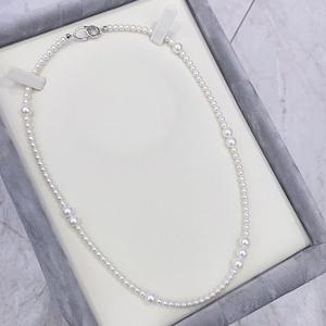 Conjunto de Collar y Pendientes de Perlas de Cielo Estrellado, Cadena de Clavícula de Plata de Ley S925 con Cadena de Agua Dulce Natural, Conjunto de Dos Piezas - Product Image 3