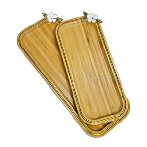 Bandeja de Servicio de Madera de Lujo, Tabla Decorativa para Servir Comida, para Bodas, Fiestas, Banquetes y la Industria Hotelera - Product Image 1