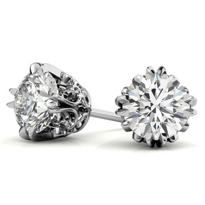 18k SOLID Gold <b>Fine</b> Jewelry <b>Earrings</b> Set Princess Cut1 Carat 2carat 4carat D Vs1 Lab Grown Diamond Fashion Jewelry <b>Earrings</b> - Product Image 3
