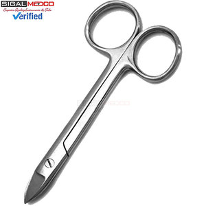 Lot de 3 ciseaux manuels Crown Beebee 4,25 po droits en acier inoxydable allemand pour la coupe de tissus fins (instruments chirurgicaux) - Product Image 3