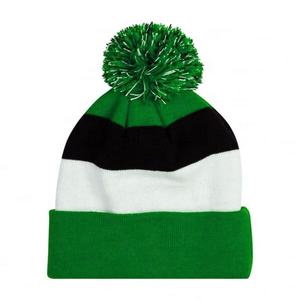 Gorro con pompón térmico a prueba de viento, forrado de lana suave, con puño elástico plegable, ajuste cómodo - Product Image 4