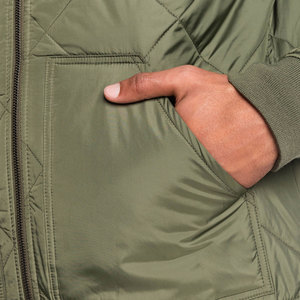 2023 Wholesale <b>Men's</b> Wool Bomber <b>Jacket</b> Patchwork High Street Direct Factory Price Custom Fashion Streetwear Winter Thick - Product Image 6