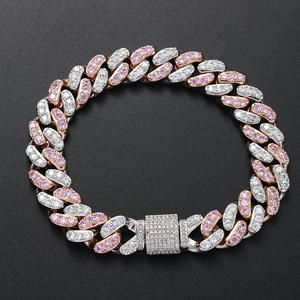 Bracelet Hip Hop Iced Out de fabrication indienne avec pierres Moissanite certifiées, disponible au prix d'usine depuis l'Inde - Product Image 6