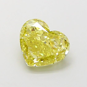 Diamant jaune de 1 carat, taille cœur, exquis |   Diamant rare de couleur fantaisie brillant et non monté pour des créations de haute joaillerie sur mesure - Product Image 4