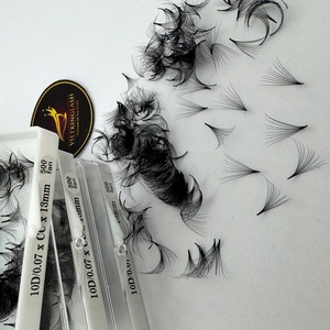 Extensiones de Pestañas de Pelo Sintético al por Mayor de Vietnam, Superventas, 0.03 C 10D-20D, Naturales, Largas, Curvatura CC/DD/M/L, Pre-hechas, Mega High - Product Image 2