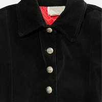 Manteau long gothique vintage en velours pour femme, style pirate vampire grunge, taille moyenne