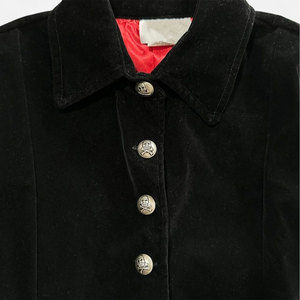 Abrigo Largo Gótico de Terciopelo Vintage para Mujer, Estilo Pirata Vampiro Grunge, Talla Mediana - Product Image 2