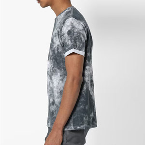 Camiseta Oversize para Hombre con Lavado Ácido, Algodón Pesado, Estilo Urbano Casual, Camiseta Vintage con Lavado para Hombre - Product Image 4