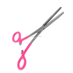 Pinzas Hemostáticas Plateadas Pean de 7 Pulgadas, Mandíbulas Rectas, Acero Inoxidable Alemán Duradero, Mango Rosa, Instrumento Quirúrgico, CE ISO OEM - Product Image 1