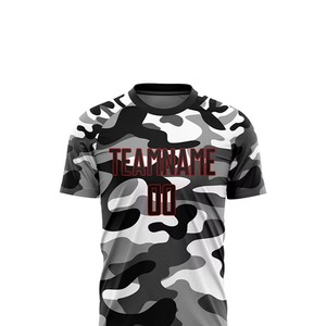 Custom Camouflage Soccer Jersey Set Men's Short Sleeve Sublimated Moisture Wicking <b>Athletic</b> Fit All Seasons Team Name Number - Product Image 4