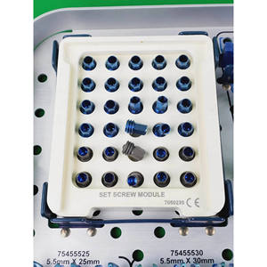 Instrumento Quirúrgico Ortopédico para Sistema Espinal, Juego de Tornillos Uni-Axiales Premium Legacy MAS, Varilla de 5.5mm, Tornillos de Fijación de Titanio - Product Image 5