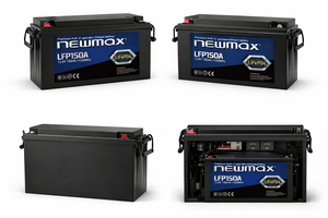แบตเตอรี่ลิเธียม LiFePO4 150Ah 7 newmax LFP150A 12.8V ที่เก็บพลังงานแสงอาทิตย์การบำรุงรักษารอบลึกแบตเตอรี่เกาหลีฟรี - Product Image 2