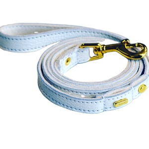Dog <b>Leash</b>, Dog Lead, Leather Dog Lead, Leather Dog Lead, Personalised Leather <b>Leash</b>, White Leather Dog Lead, Lurril, UK, Dog Col - Product Image 1