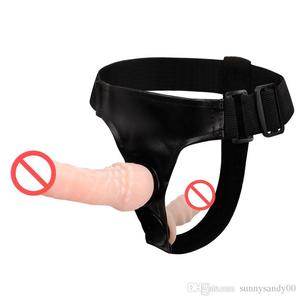 Silicone Double Strap-On Pénis Anal Gode Doux Adulte Sex Toys pour Femmes Portable Strap-On pour Lesbienne Inde 09618678282 - Product Image 3