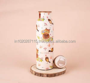 Bouteille d'eau en cuivre étanche avec motif imprimé en émail pour les besoins d'hydratation de voyage, de randonnée, de trekking et de fitness en plein air - Product Image 5