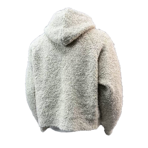 Chaqueta Sherpa Personalizada para Hombre con Cuello Alto, Sudadera Oversize con Cierre de Cremallera, Pullover de Felpa Teddy - Product Image 5