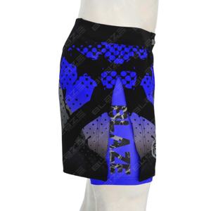 OEM Custom Mens MMA <b>Hybrid</b> <b>Shorts</b> Double Layer <b>Shorts</b> 2 in 1 <b>Shorts</b> for Fight Mma Bjj Grappling Custom Logos Microstretch Fabric - Product Image 4