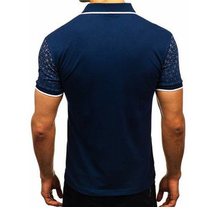 Camisetas Polo Personalizadas de Manga Corta para Hombre, Algodón, Tallas Grandes, Cómodas, Transpirables, Tejido Elástico, Camiseta Estampada, Servicio OEM - Product Image 6