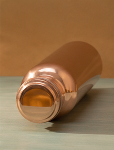 Botella de Agua de Cobre Puro con Acabado Espejo, Botella para Beber de Cobre Hecha a Mano, Botella Ayurvédica para la Salud, a Prueba de Fugas, con Tapa de Rosca Reutilizable - Product Image 2