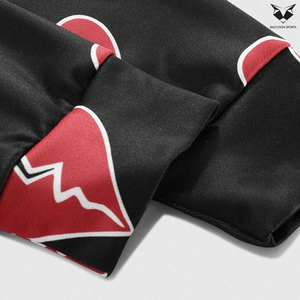 With Wholesale Rate Good Supplier Comfortable Soft Touch Material 2 Pcs <b>Set</b> Men Heart Graphic Hooded And Pants Tracksuits - Product Image 4
