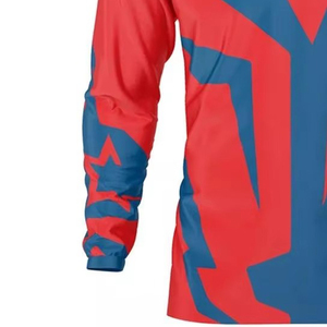 Maillot de motocross personnalisé respirant en maille à séchage rapide polyester/nylon à manches longues pour le cyclisme toutes saisons - Product Image 5