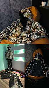 Conjunto Deportivo de Camuflaje para Hombre con Capucha, Cierre Frontal con Cremallera, Bolsillos Laterales, Corte Regular, Doble Capa - Product Image 3
