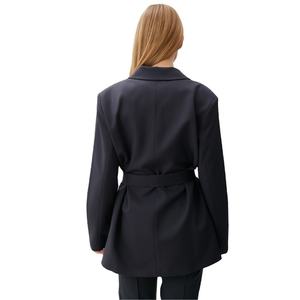 Comprar chaqueta de cintura de mujer cálida de invierno gruesa tejida sólida larga nueva moda personalizada de alta calidad viscosa/poliéster 2026 - Product Image 2