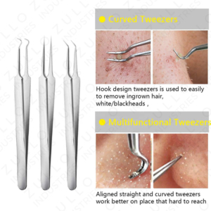 Premium 9 Piece Stainless Steel Acne <b>Blackhead</b> <b>Extractor</b> Kit with Custom Label Professional Pore Cleaner Tools - Product Image 4