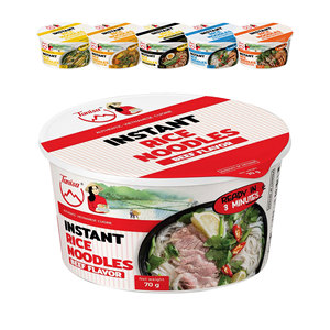 บะหมี่ข้าวเนื้อสำเร็จรูป ปราศจากกลูเตน คุณภาพสูง ขายส่งจากโรงงานโดยตรง ได้รับการรับรองฮาลาล/ISO/HACCP - Product Image 1