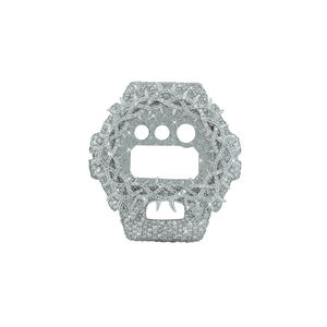 Accesorio de Reloj de Lujo con Incrustaciones Completas de Diamantes Moissanite VVS, Apto para Bisel G-Shock, Estilo Hip Hop Moderno - Product Image 1