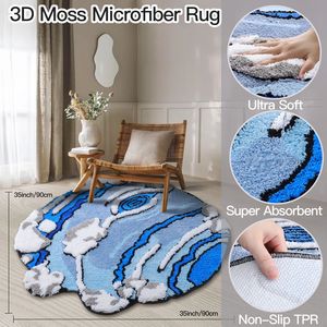 Tappeti 3D Colorati a Cartoni Animati per Camera da Letto, Tappetini Super Morbidi Antiscivolo con Bellissimi Fiori, Tappetini da Bagno Carini e Accoglienti - Product Image 2