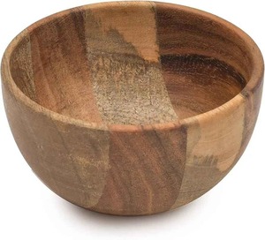 Tazón de Madera Maciza Ecológico, Tazón Grande para Mezclar Ensaladas, para Uso en Cocina, Restaurante y Hotel - Product Image 4