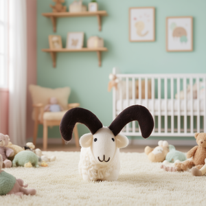 Cute Sheep <b>Felt</b> Doll for Baby & Kids Decor - Product Image 3