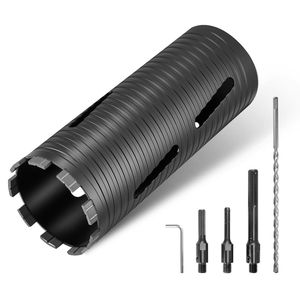 Punta diamantata per carotaggio a secco da 4 1/4 pollici di diametro, profondità di foratura 9 1/2 pollici, punte interne da 5/8 11 per muratura e cemento - Product Image 1