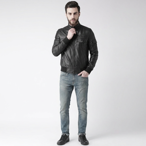 Leather Streetwear <b>Jacket</b> for Men - Designed for Comfort and Everyday Use - leather <b>jacket</b> for men - Product Image 4