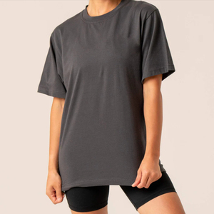 Camiseta de Mujer de Manga Corta con Cuello Redondo, 100% Algodón, Precio Directo de Fábrica, Venta al Por Mayor, Impresión por Transferencia Térmica, Estilo Vintage, Transpirable y de Secado Rápido - Product Image 1