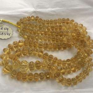 Cuentas de Citrino Amarillo Natural Talladas en Forma de Melón de 6mm, 8mm, 10mm, para Fabricación de Joyas, Collares y Pulseras, Certificado IGI, Alibaba - Product Image 2