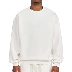 Sweat-shirt à capuche surdimensionné en coton pur de haute qualité pour homme, avec blocs de couleur, épaules tombantes et poche brodée - Product Image 3