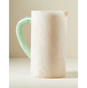 Hot Selling New Design Resin Water <b>jug</b> High quality Handmade Polished Drinkware <b>Jug</b> Modern Crafts With <b>white</b> Handle - Product Image 3