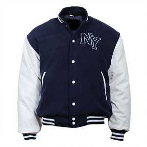 Custom Fashion Breathable Wool/Polyester Motorcycle <b>Jacket</b> for <b>Men</b> <b>Summer</b> Plus-size Varsity <b>Jackets</b> for <b>Men</b> - Product Image 2