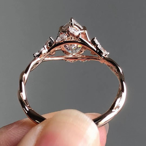 Marquise Cut Moissanite 925 <b>Silver</b> 14K Rose Gold Channel Setting IGI Certified <b>Solitaire</b> Wedding <b>Ring</b> 100% Handmade Unisex - Product Image 6