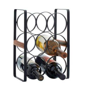 Porte-bouteilles en métal aluminium pour 5 bouteilles à prix abordable, étagère à vin en métal, étagère de salle à manger, porte-bouteilles de table - Product Image 4