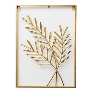 Art mural antique de luxe en feuille d'or Nouveau design Salon et chambre à coucher Décoration murale Affichage en fer pour restaurants - Product Image 2