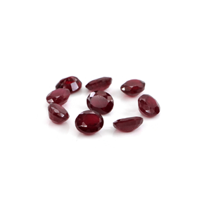 Rubis naturels de Bangkok, ovales calibrés 4x5mm, pierres précieuses facettées naturelles, prêtes à l'emploi pour la création de bijoux - Product Image 3