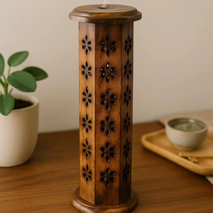 High Quality Durable Customized Wood <b>Incense</b> Burner Religious Aromatherapy Yoga Meditation Spa Temple Office Decor - Product Image 1